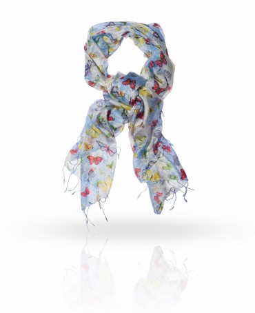 Палантин Женский S-VINATGE.BUTTERFLY/BLUE